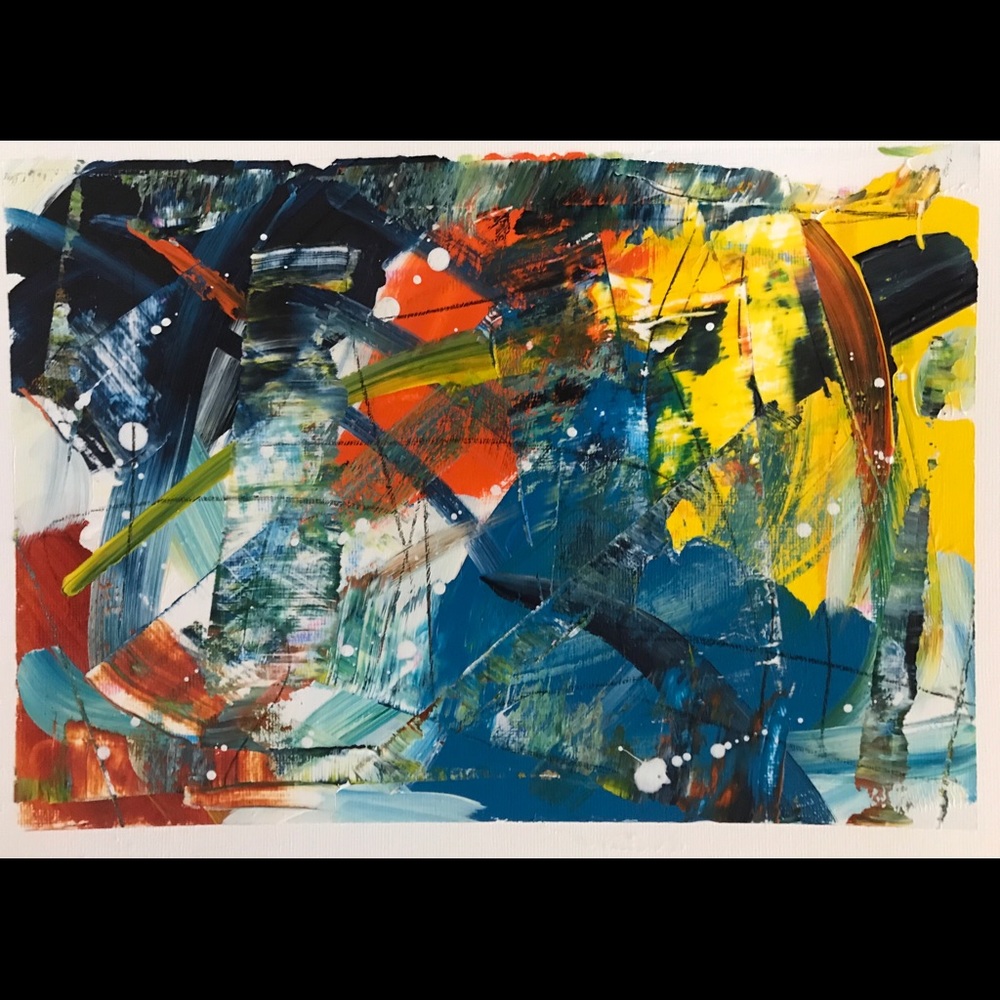 Acrylic painting on paper